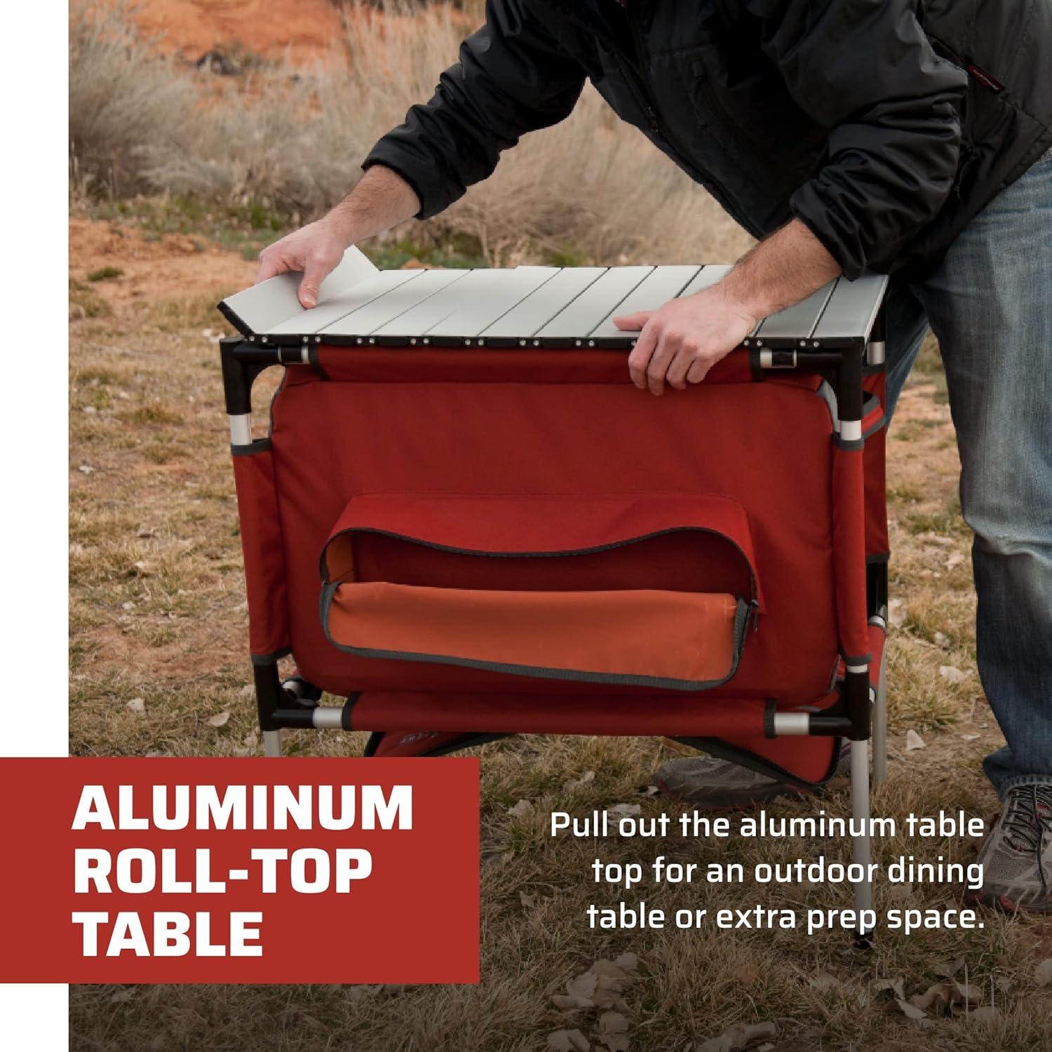 Camp Chef Mountain Series Table and Organizer - Red