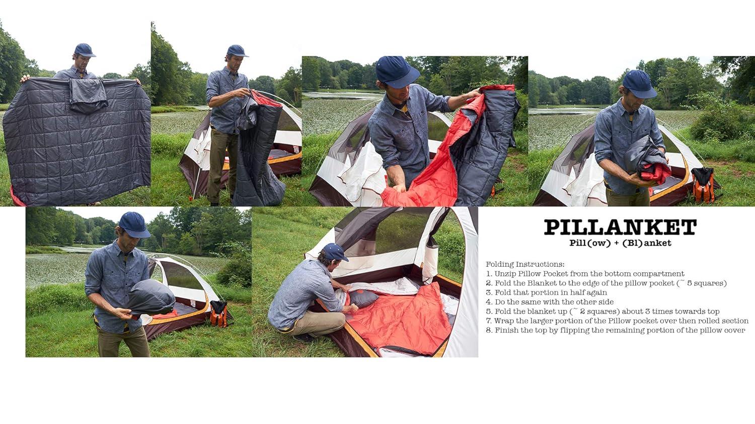 OmniCore Designs PILLANKET: PILL(ow) + (bl)ANKET - Packable Camping Pillow