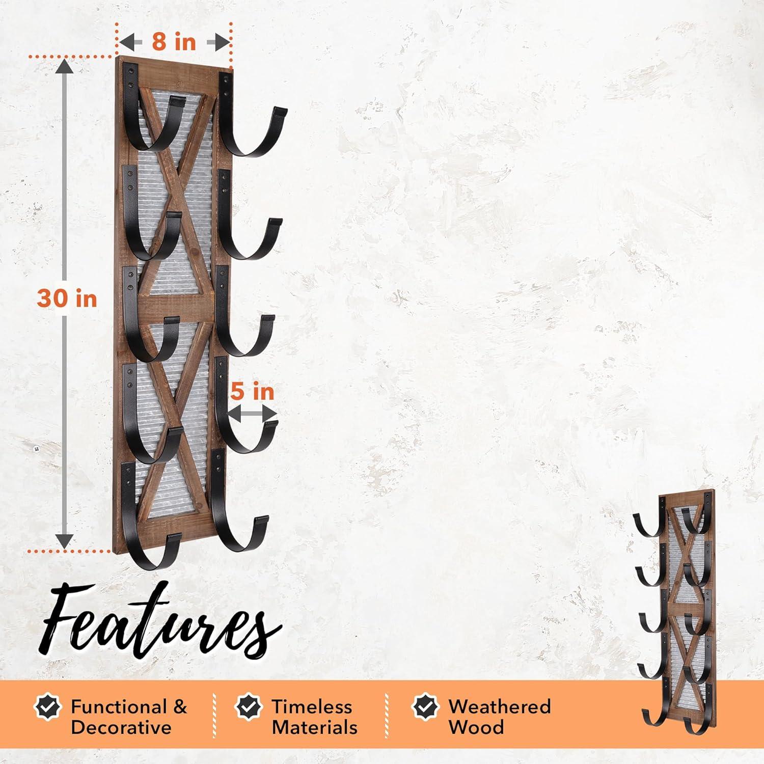 Wood 1 Wall Towel Rack