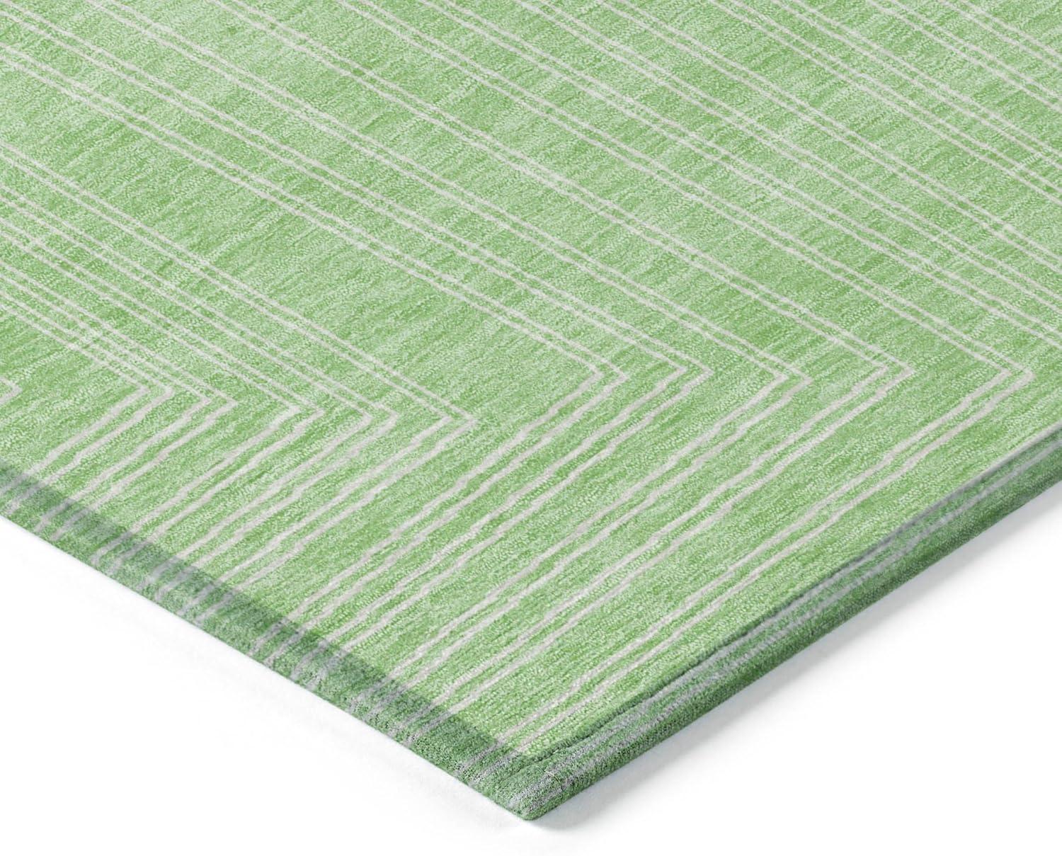 Addison Rugs Chantille Indoor/Outdoor Transitional Geometric, Abstract Mint Washable Rectangle Rug, 2'6" x 3'10"