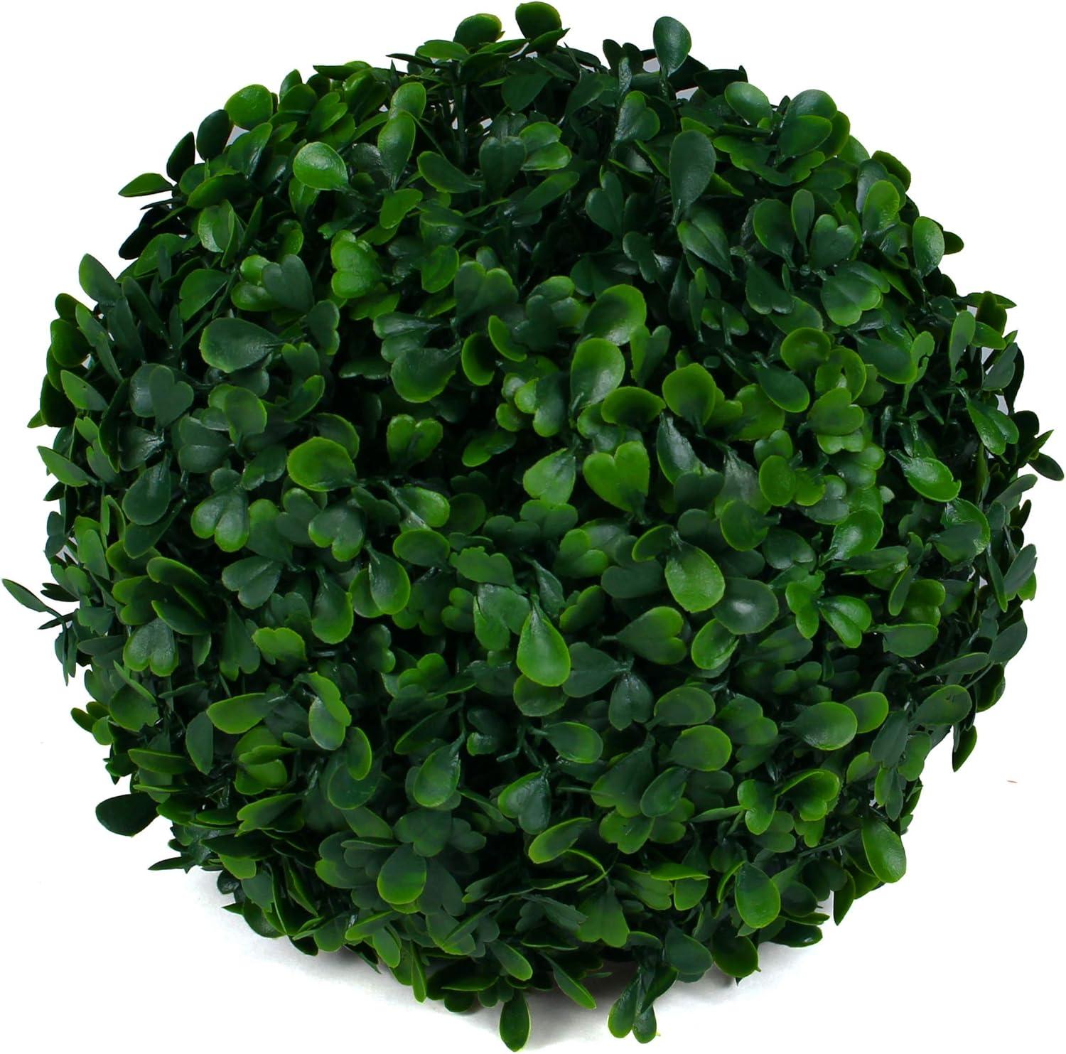 Small Green Boxwood Topiary Ball Set for Indoor/Outdoor Decor