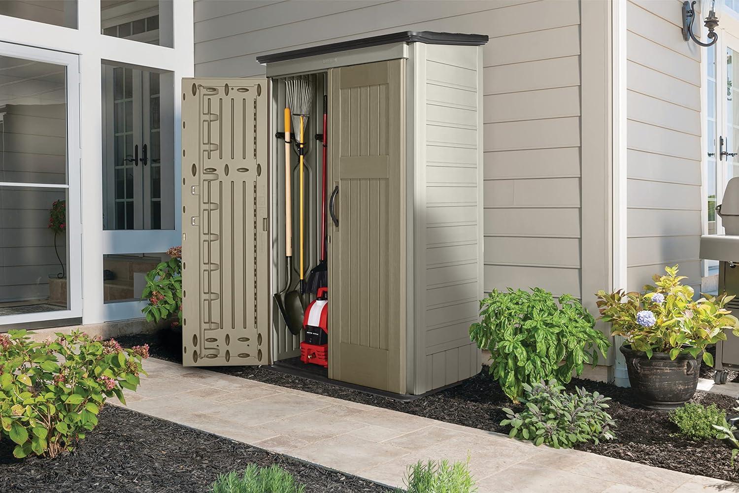 Rubbermaid Large Vertical 52 Cu.ft. Outdoor Storage Building Shed