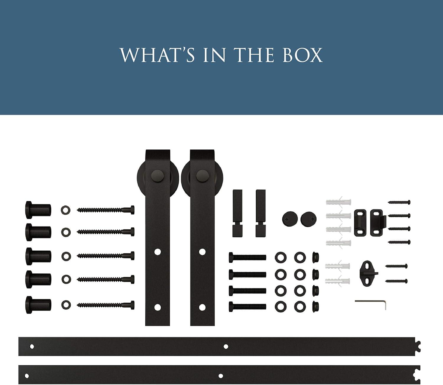 National Hardware Standard Single Barn Door Hardware Kit