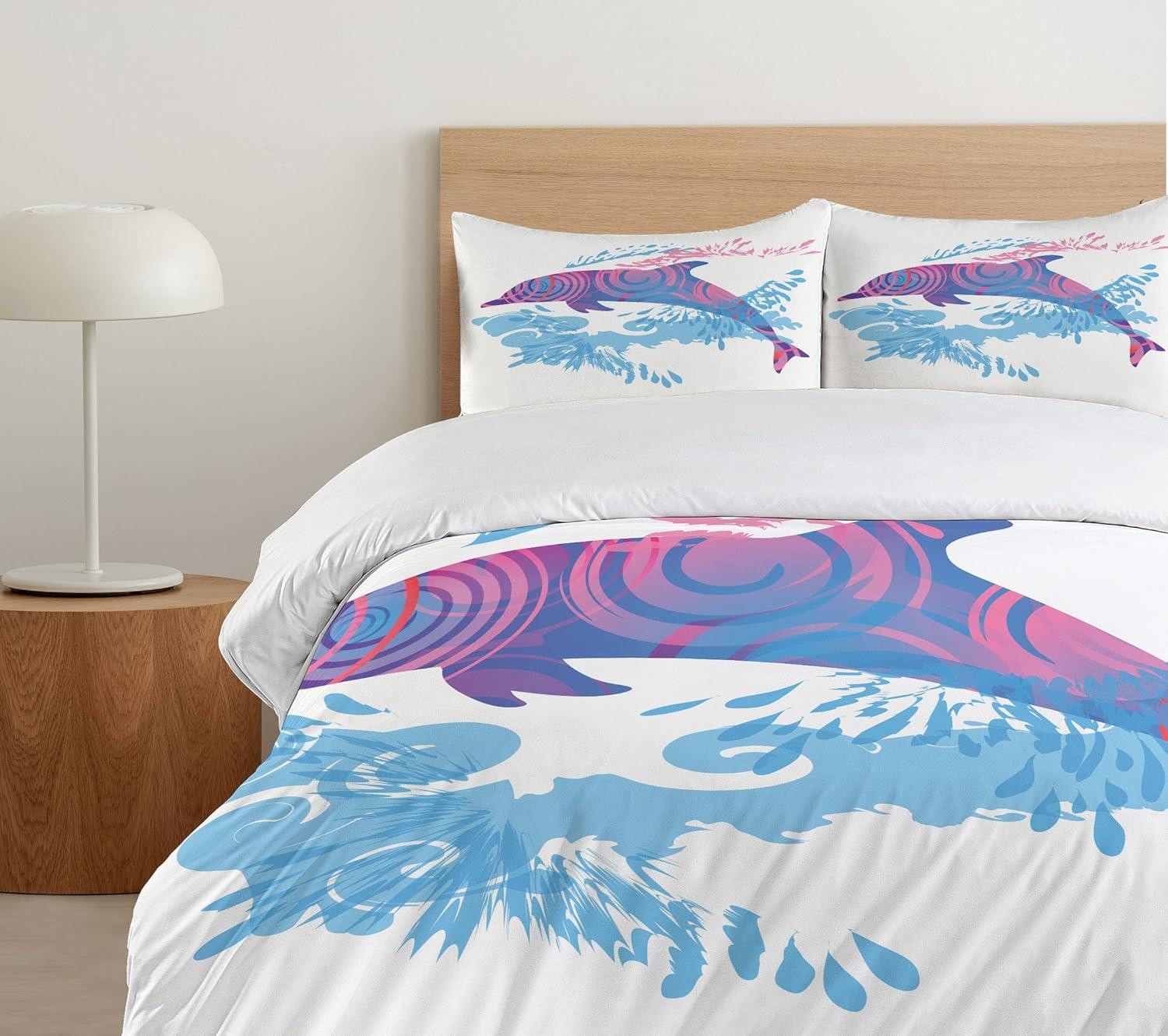 Sea Animals Coastal Duvet Cover Set