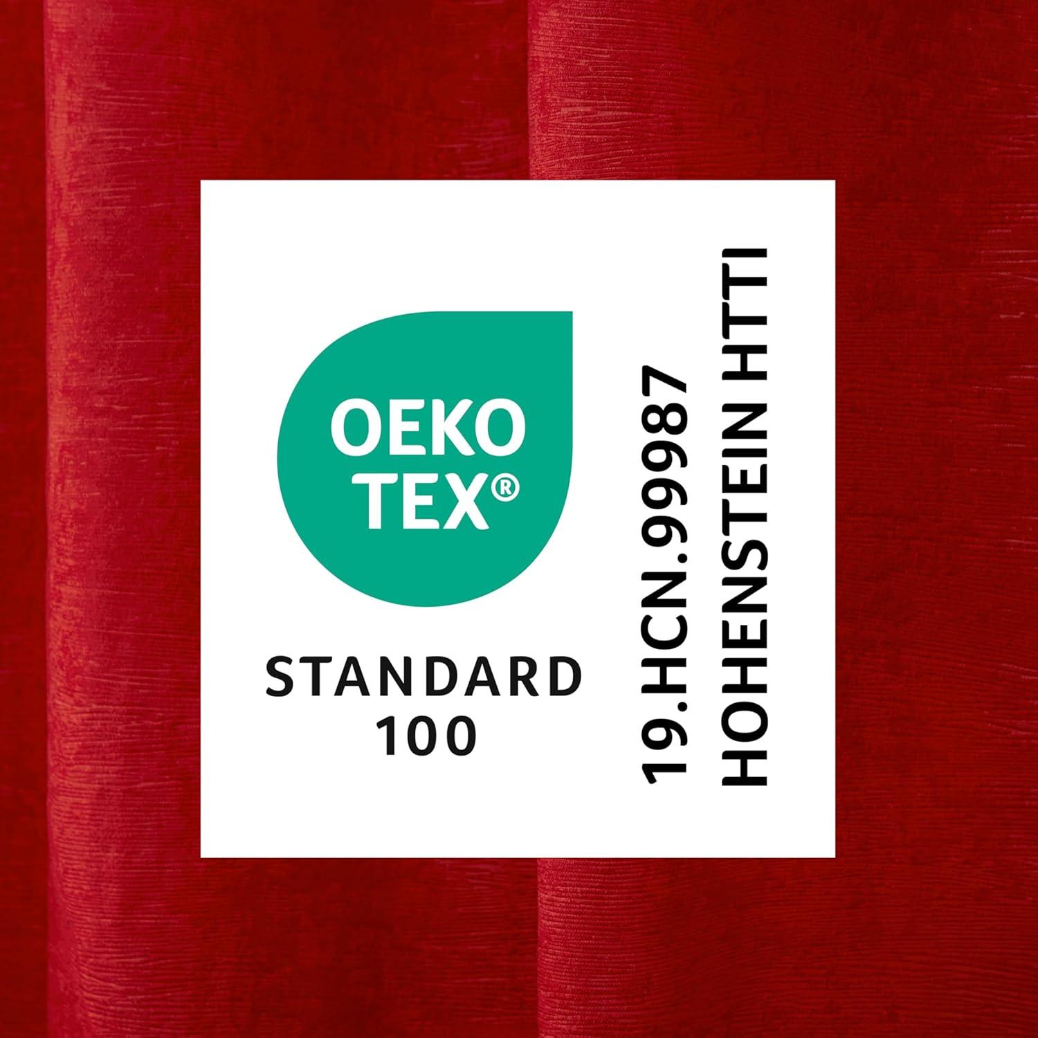Set of 2 96"x52" Oxford Textured Sateen Thermal Room Darkening Grommet Top Window Curtain Panel Chili Red - Exclusive Home
