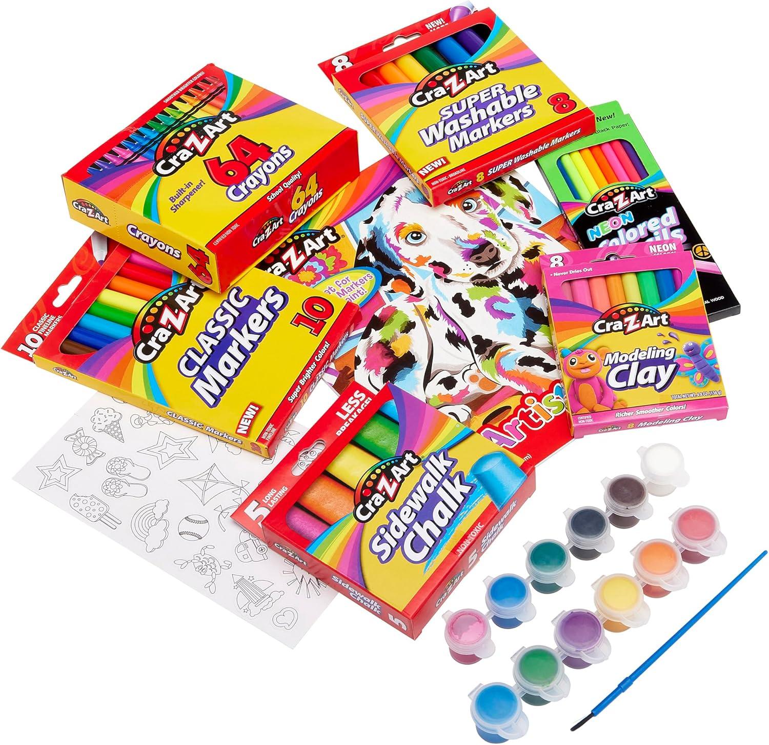 Cra-Z-Art Ultimate Extravaganza Multicolor Drawing Set, Beginner, Child Ages 4 and up