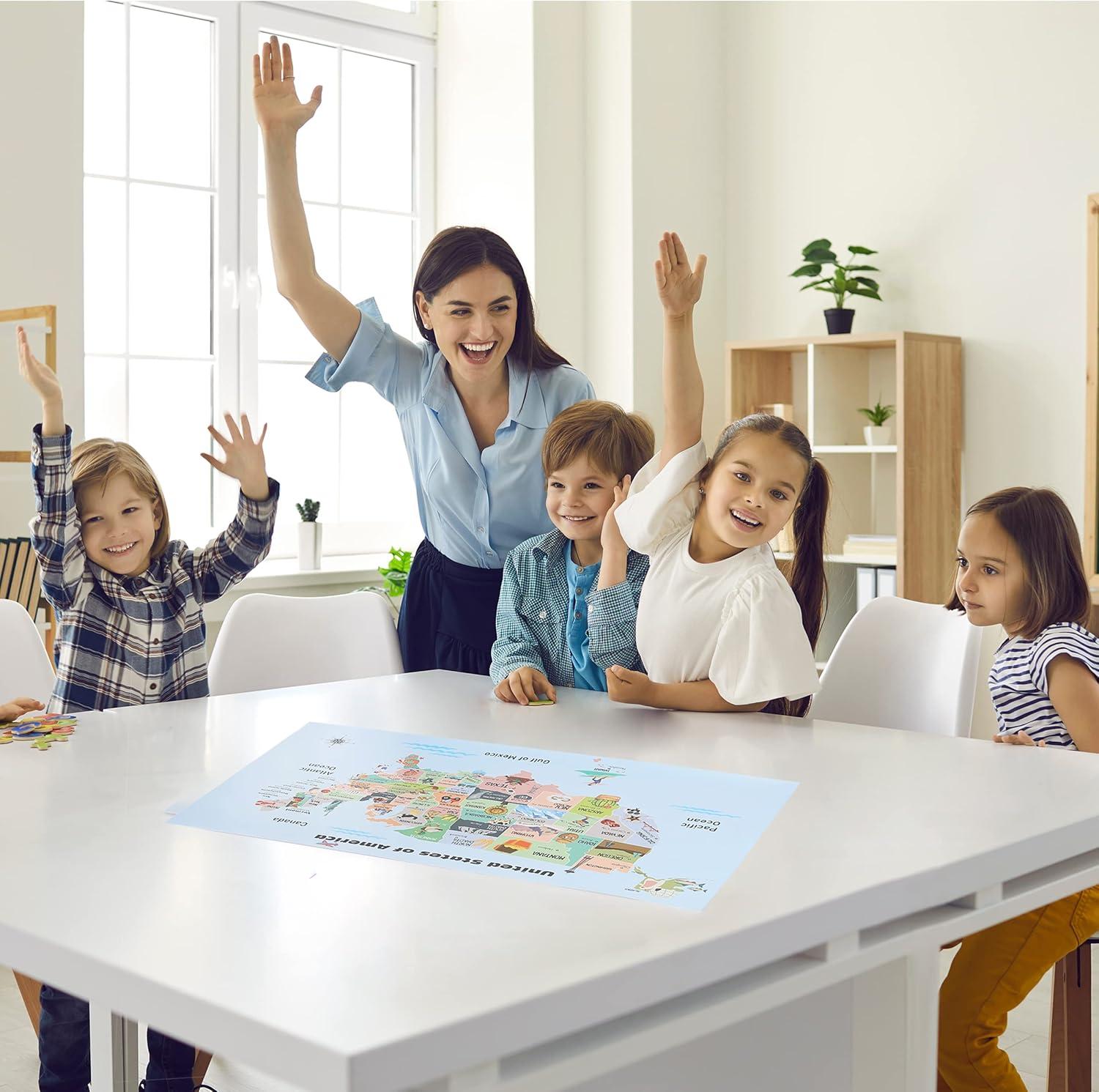Mr. Pen- United States Map for Kids, 14.5”x 24.6”, Us Map for Kids Learning, Map of Usa, Wall Maps, Usa Map Poster