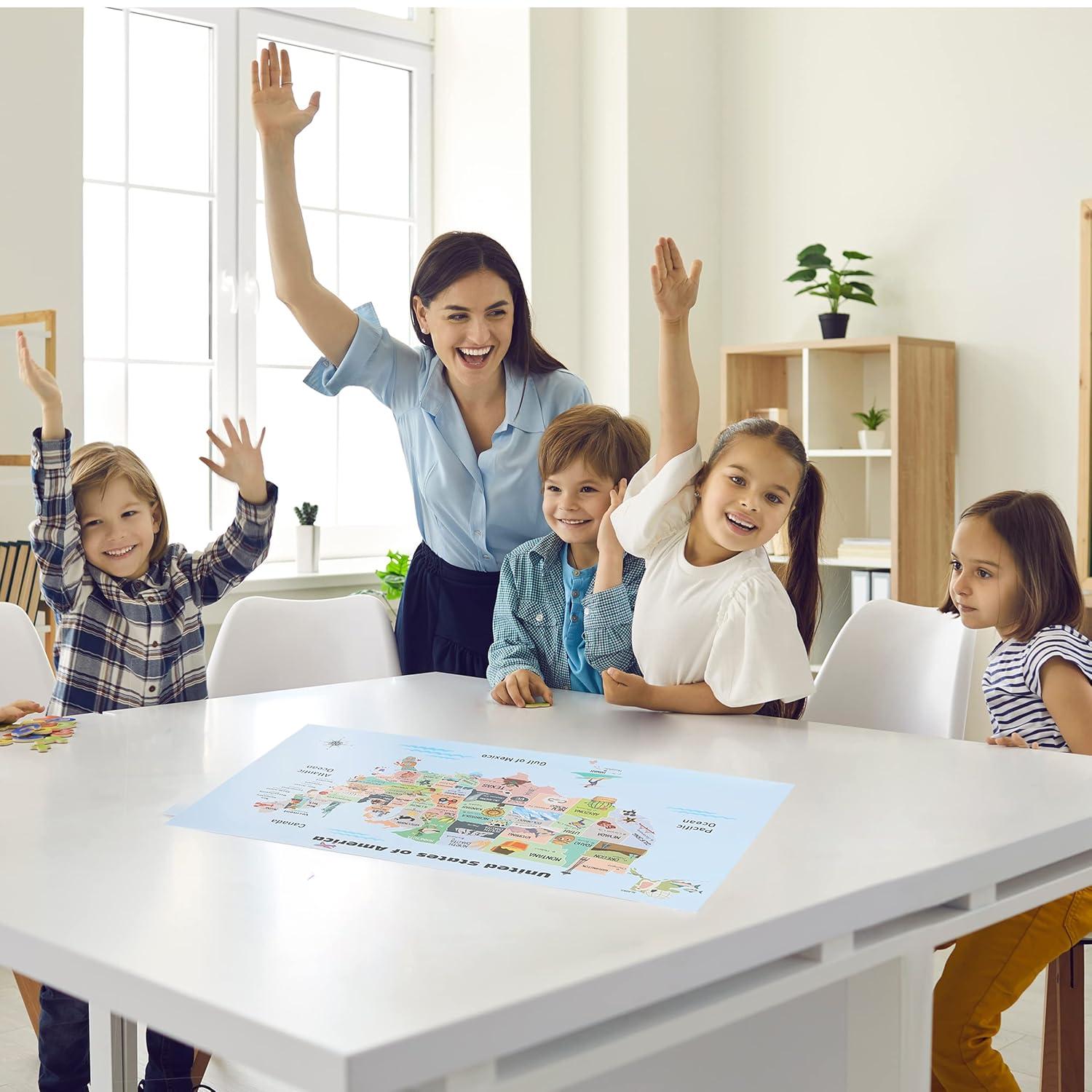 Mr. Pen- United States Map for Kids, 14.5”x 24.6”, Us Map for Kids Learning, Map of Usa, Wall Maps, Usa Map Poster