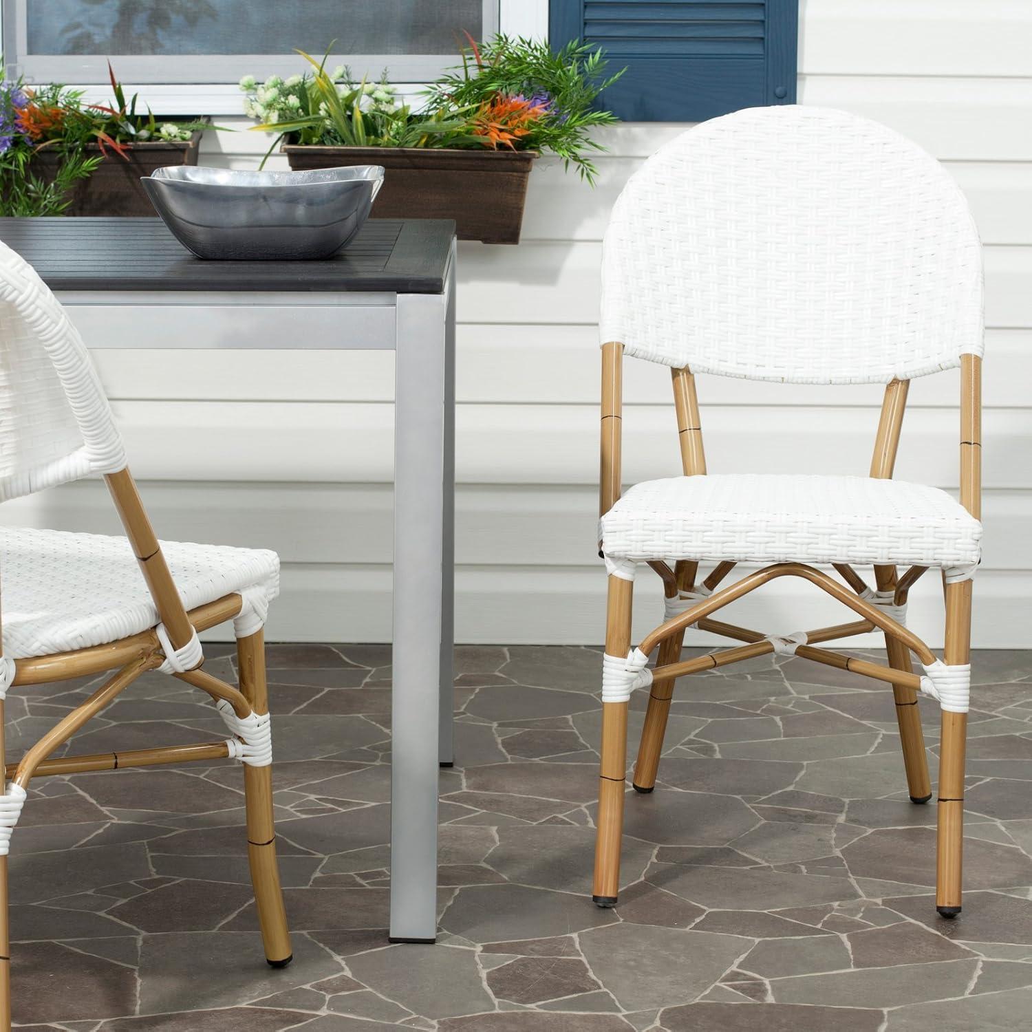 Safavieh Barrow Outdoor Patio Stacking Chair, Set of 2 - Brown