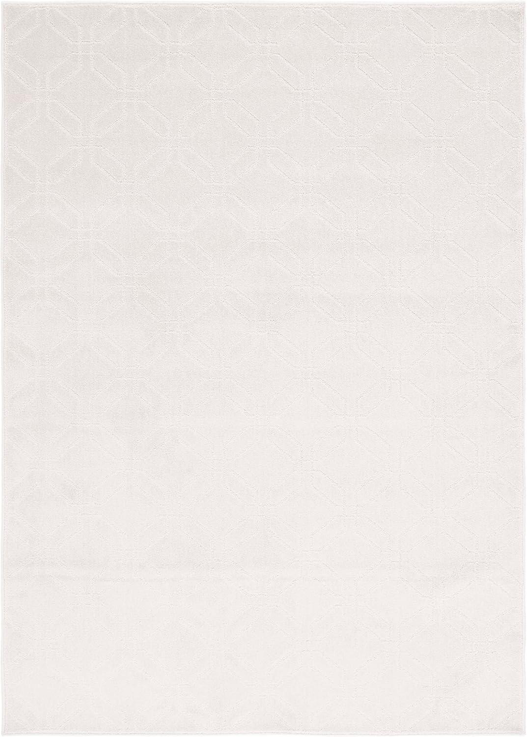 Pattern and Solid PNS406 Power Loomed Area Rug - Ivory - 5'3"x7'6" - Safavieh.