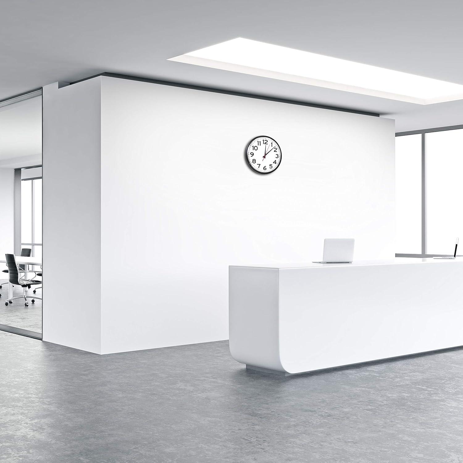 | 14 Inch | Modern | Atomic | Analog | Home | Office | School | Gym | Indoor | Outdoor | Sets Automatically | Unbranded | Classic | Black | Battery Operated | Modern Décor