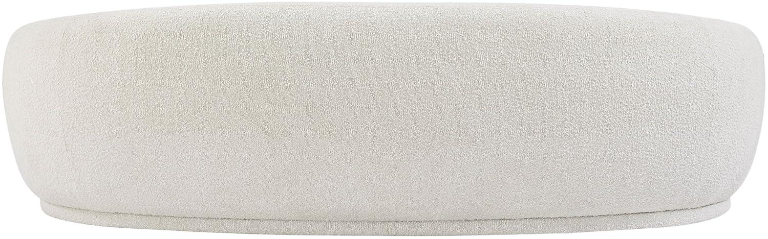 Meridian Furniture Hyde Cream Boucle Fabric Sofa