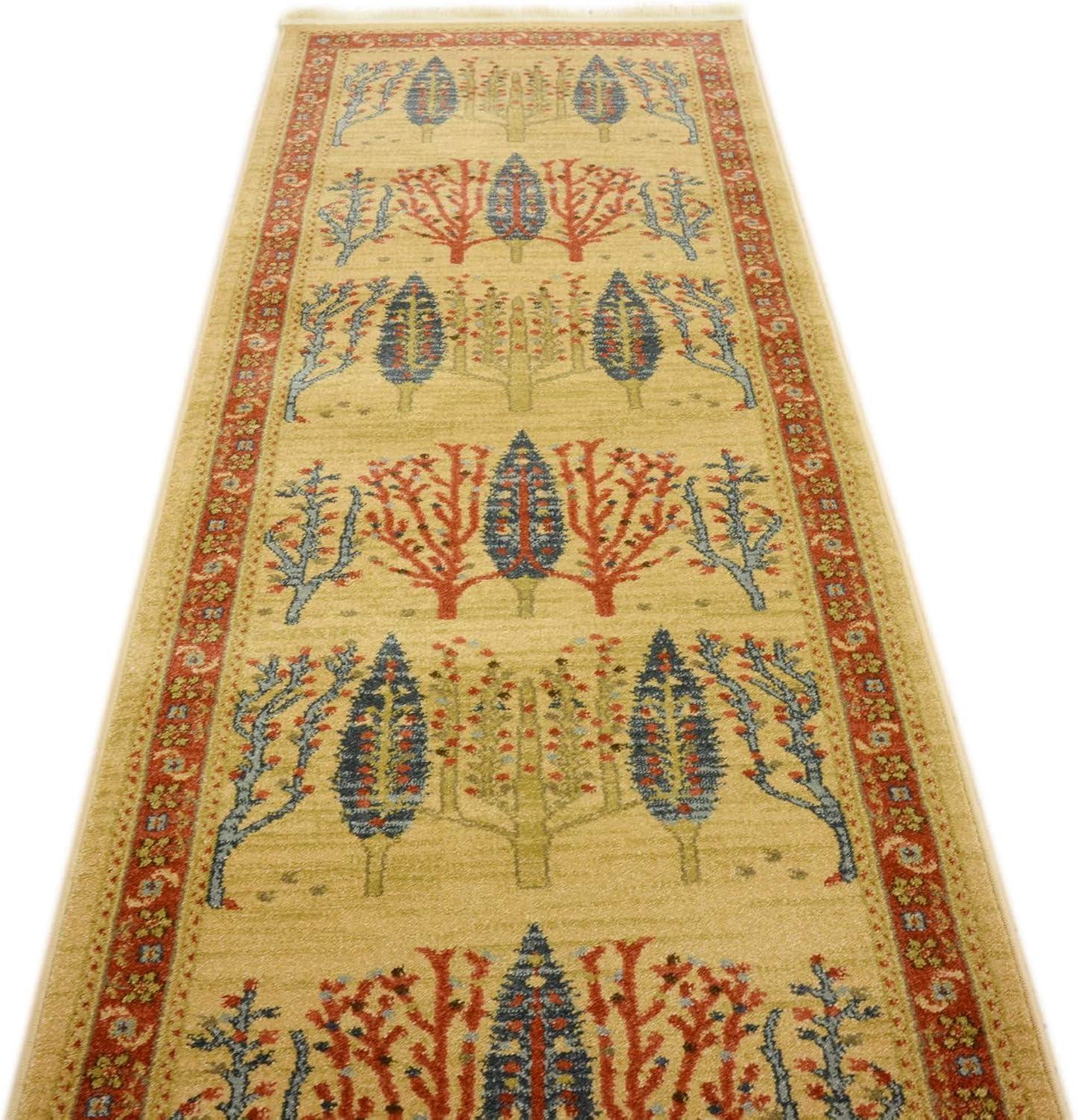 Unique Loom 2' 7 x 10' 0 Runner Tan Fars Mesquite Area Rug