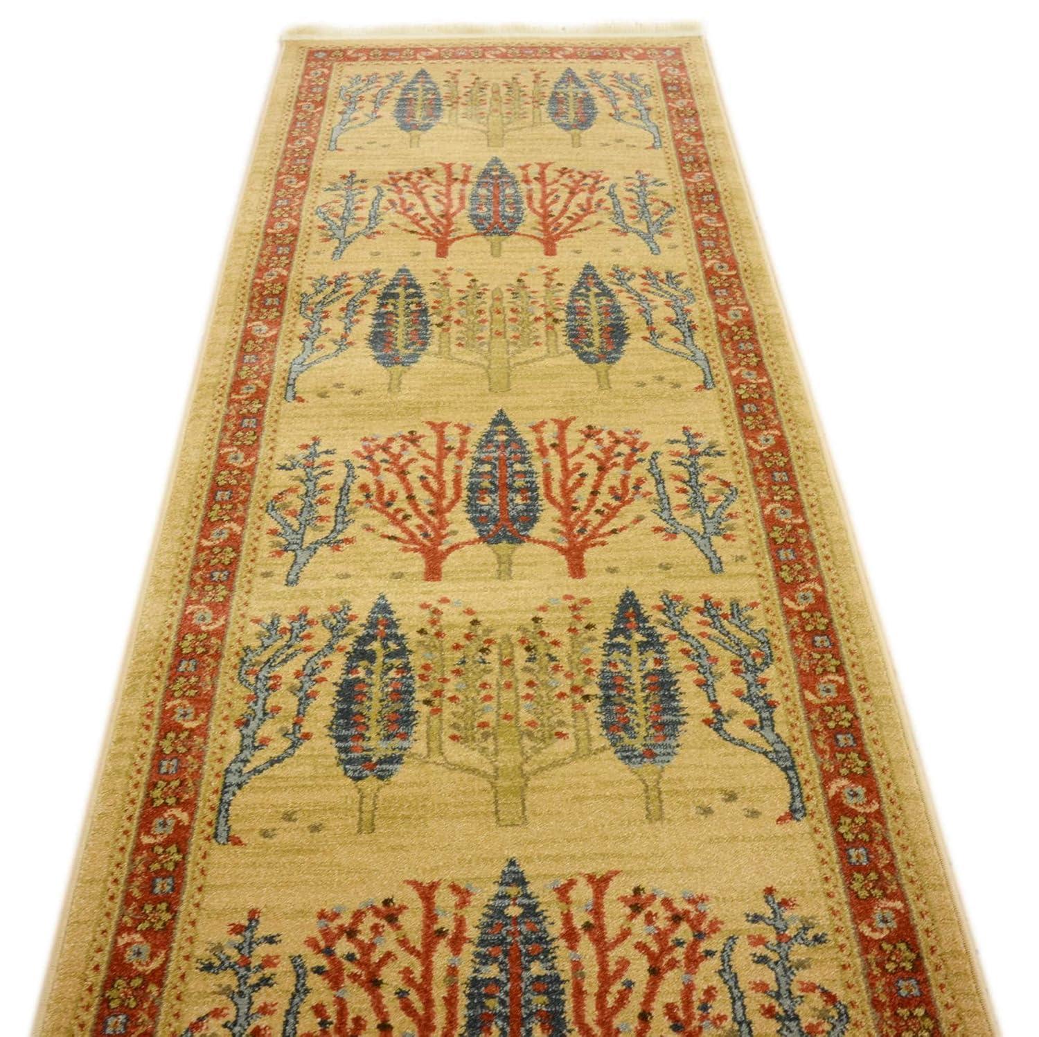 Unique Loom 2' 7 x 10' 0 Runner Tan Fars Mesquite Area Rug