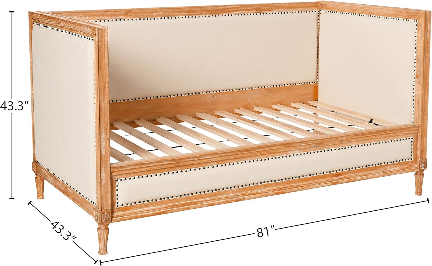 Acme Furniture Twin Charlton Bed Salvage Oak/Linen Cream
