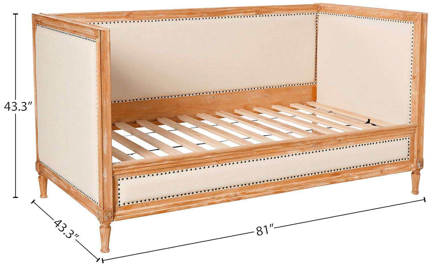 Acme Furniture Twin Charlton Bed Salvage Oak/Linen Cream