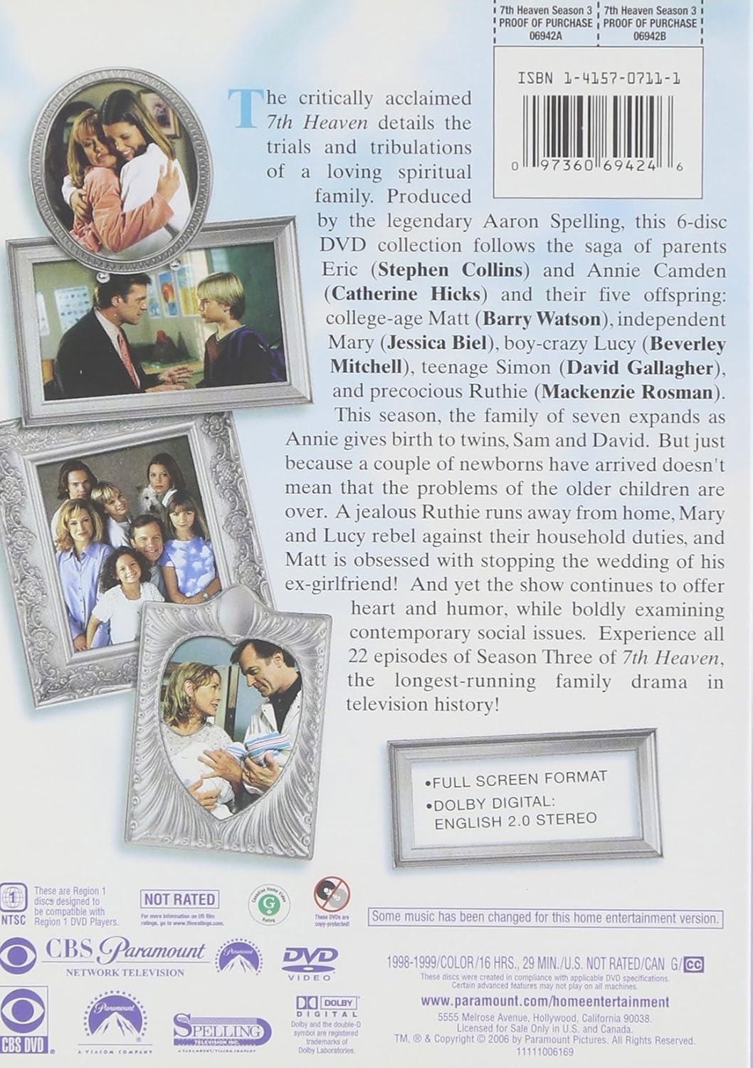 7th Heaven: The Complete Third Season (DVD)(1998)