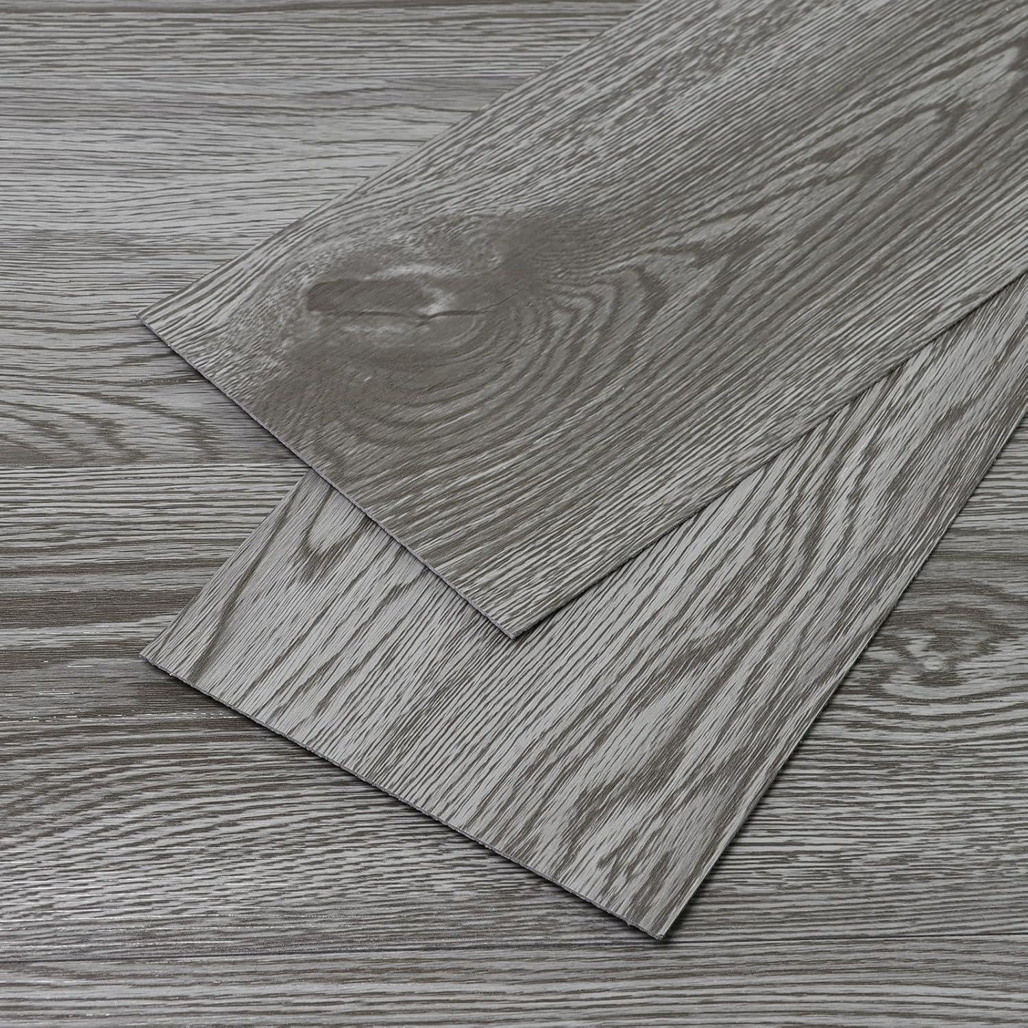 Gray Self-Adhesive Waterproof Vinyl Flooring Planks