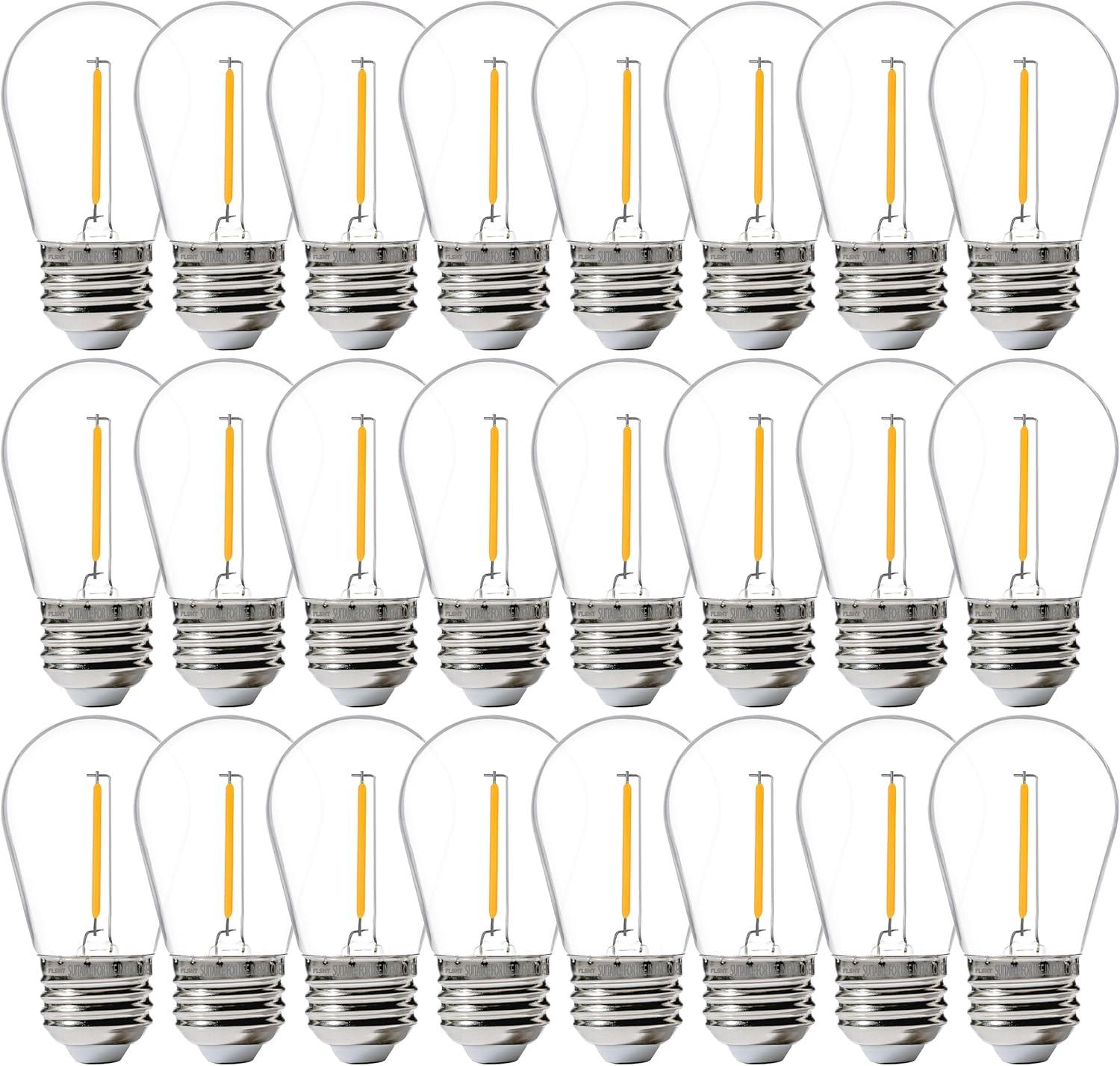 Dimmable LED S14 Vintage Edison Bulbs for Outdoor String Lights