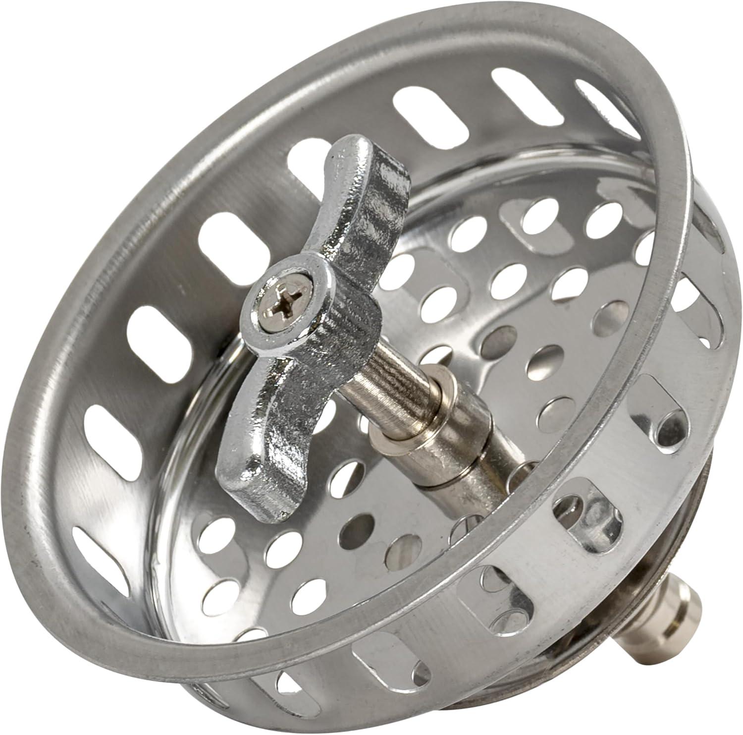 Replacement Stainless Steel Strainer Basket with Post