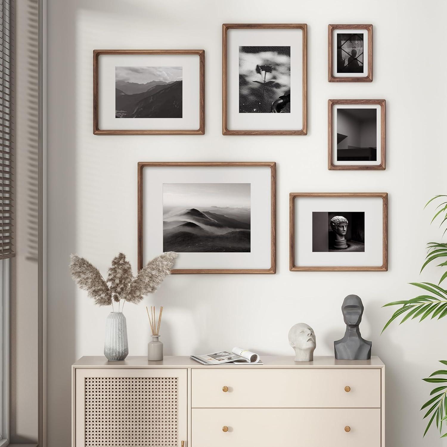 18x24 Frame White Wheat Solid Wood Picture Frame | Moulding Width 0.75 Inches | Interior Depth 0.5