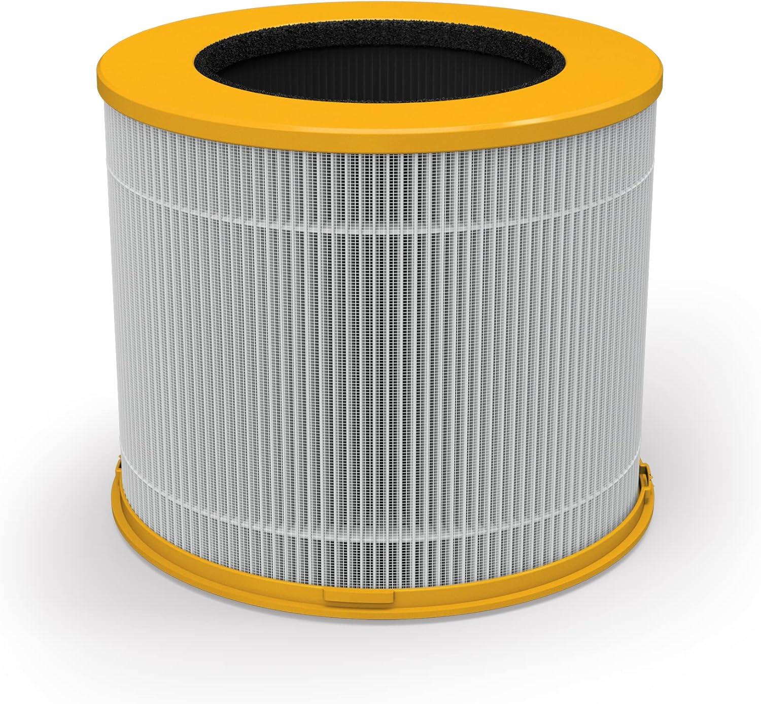 Compact White and Yellow HEPA Air Purifier Filter