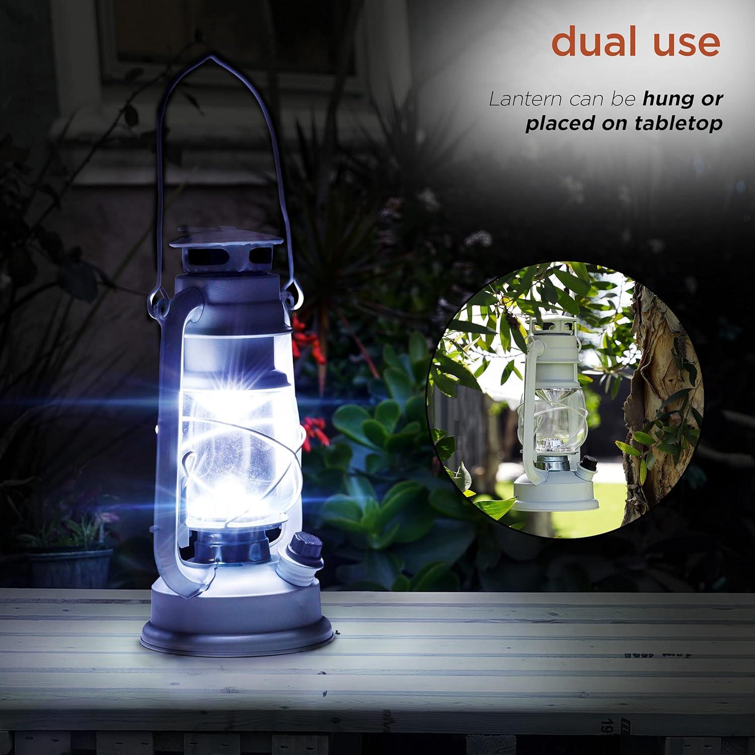 Alpine 10'' Battery Powered Integrated LED Outdoor Lantern