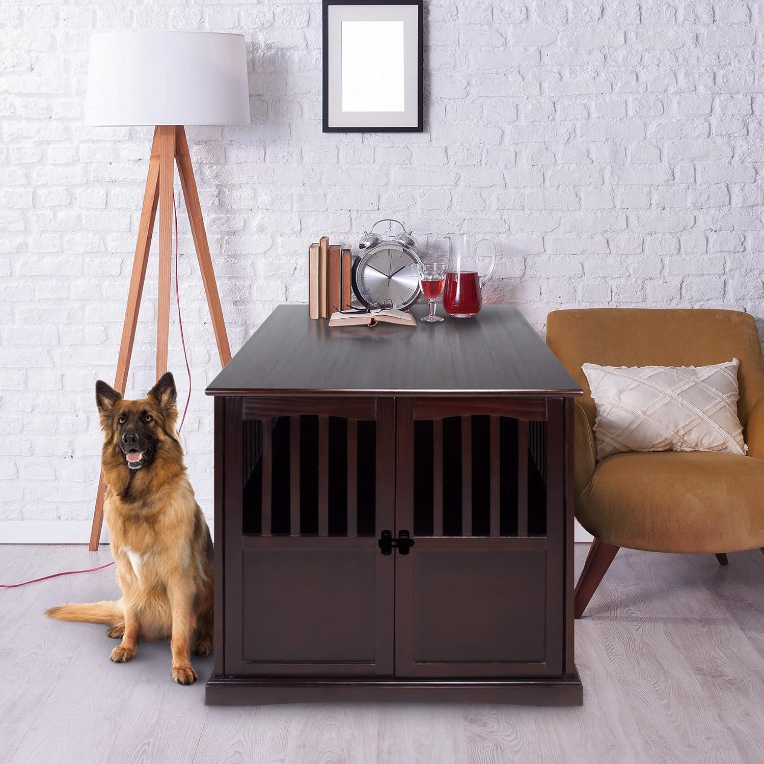 Casual Home Pet Crate End Table-Weight Supported:200lbs (Top)