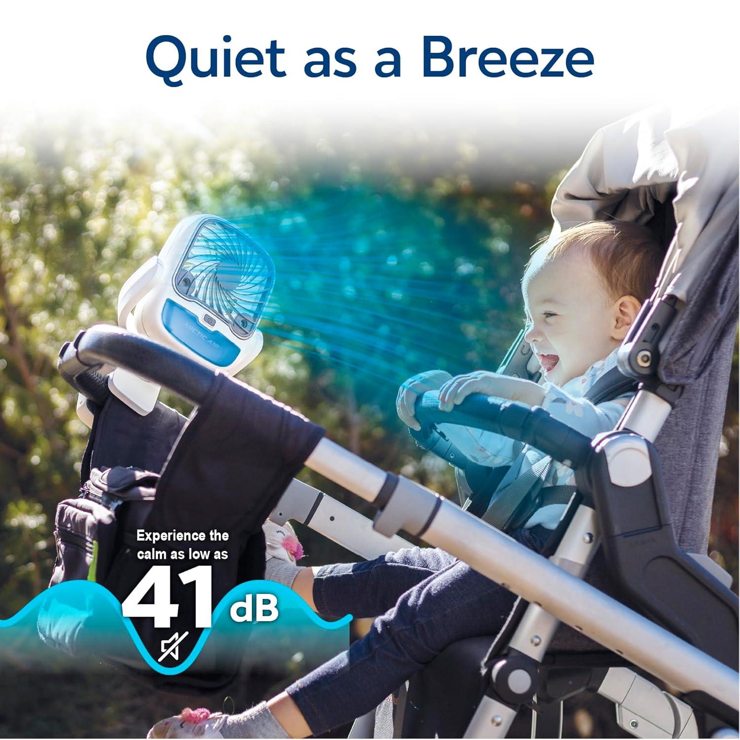 Arctic Air Grip Go Portable Evaporative Air Cooler, Rechargeable Cooling Fan, Clamp-on Space Cooler