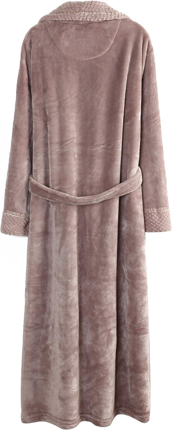 Richie House Women's Plush Soft Warm Fleece Bathrobe RH1591