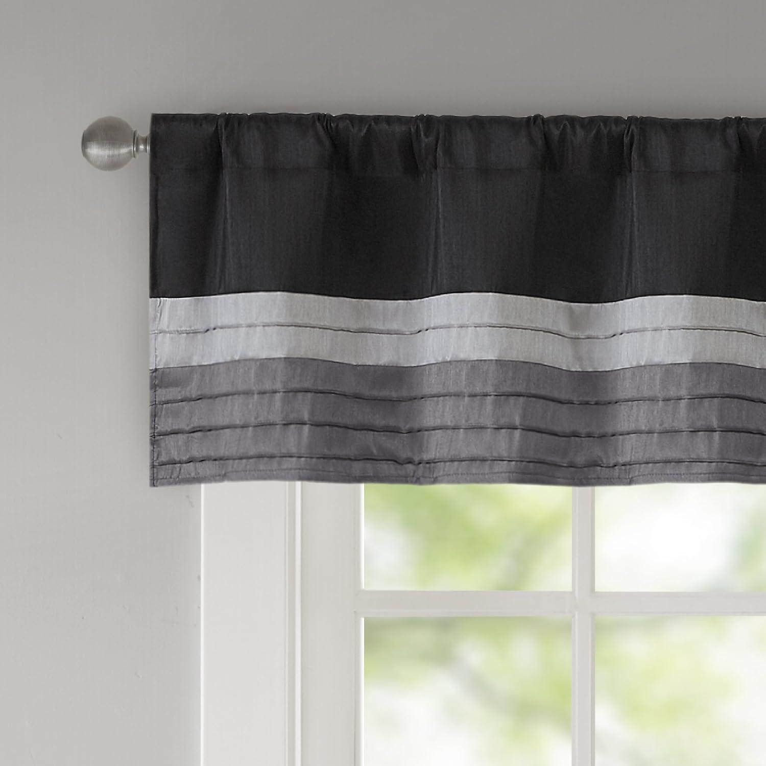 Madison Park Amherst Polyoni Pintuck Window Valance