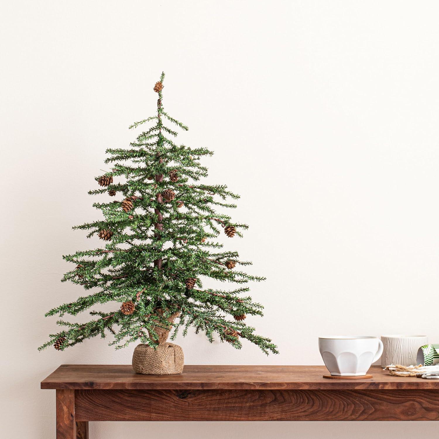 Vickerman 24" Carmel Pine Artificial Christmas Tree, Unlit