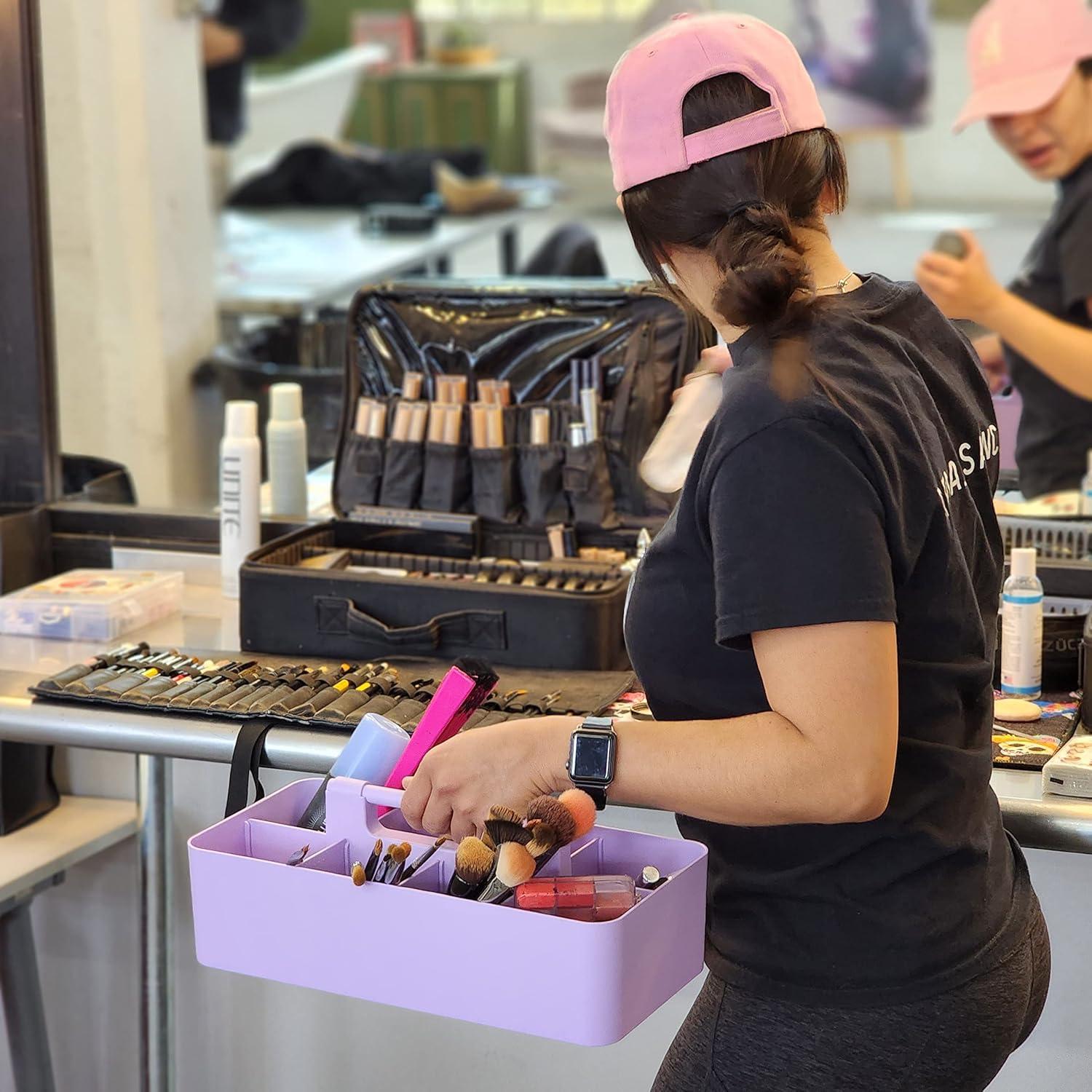 Enjoy Organizer 8-Compartment Desk Organizer & Pencil Holder, Purple, 1 Pack Made in USA