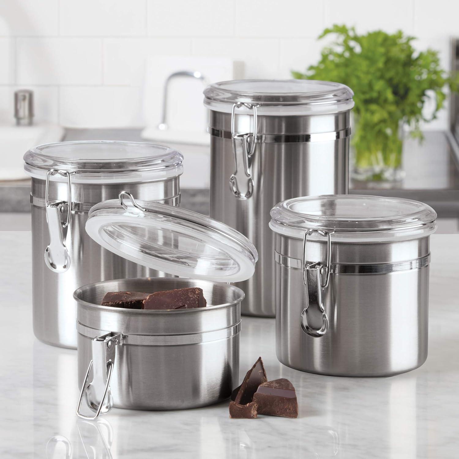 OGGI Fresh 4 Piece Kitchen Canister Set