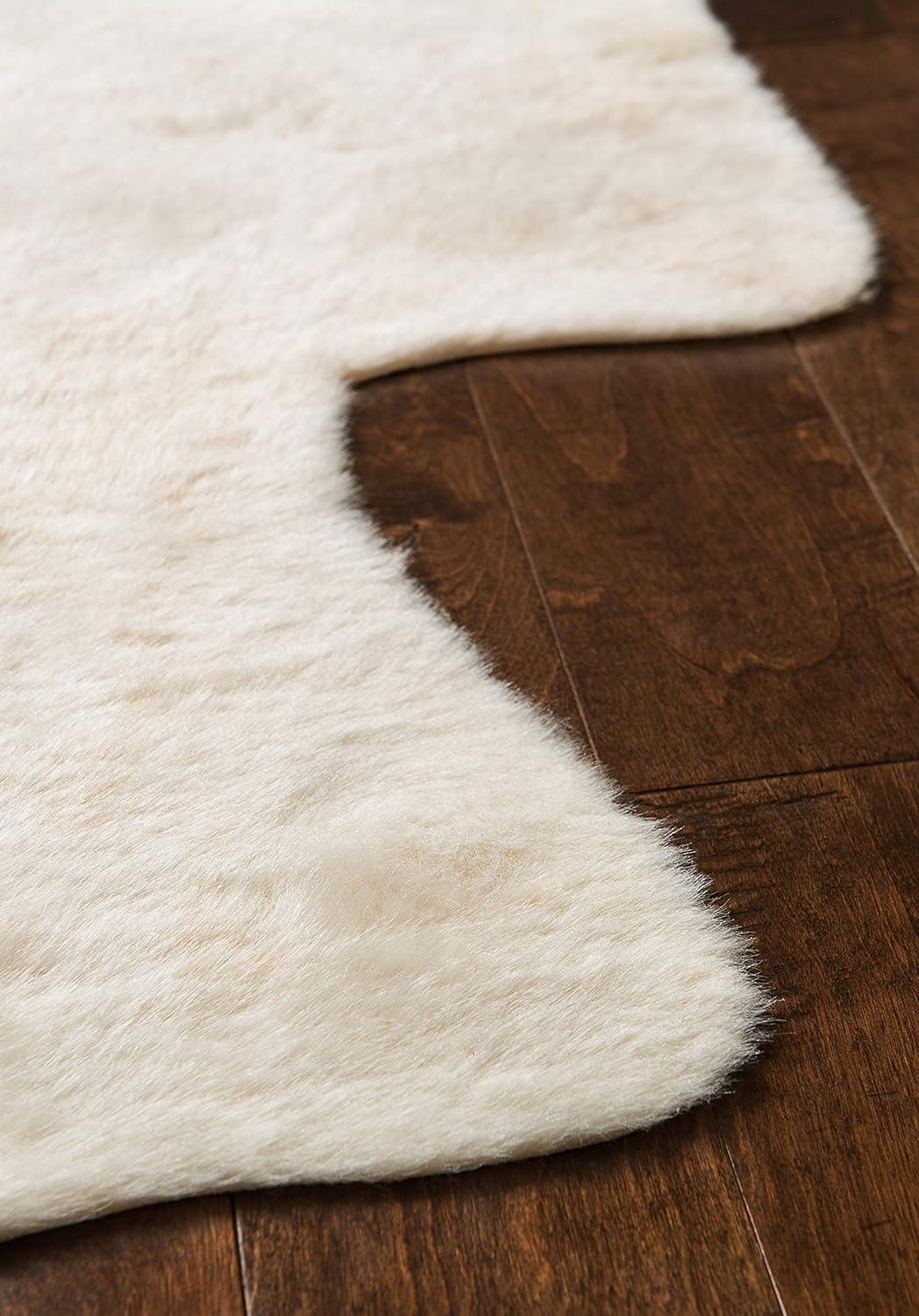 Loloi II Grand Canyon Faux Cowhide Ivory Area Rug