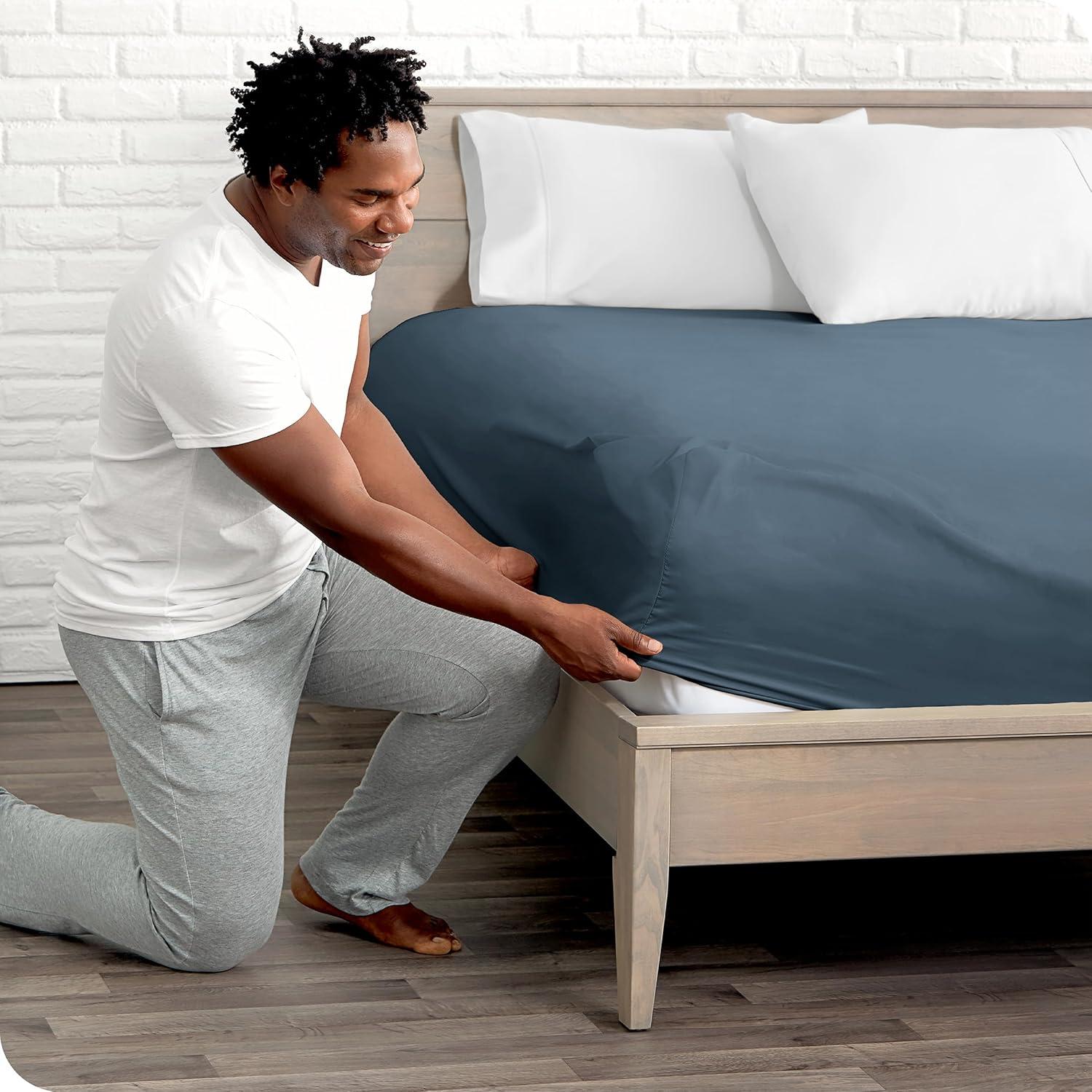 Bare Home Organic Sateen Fitted Sheet