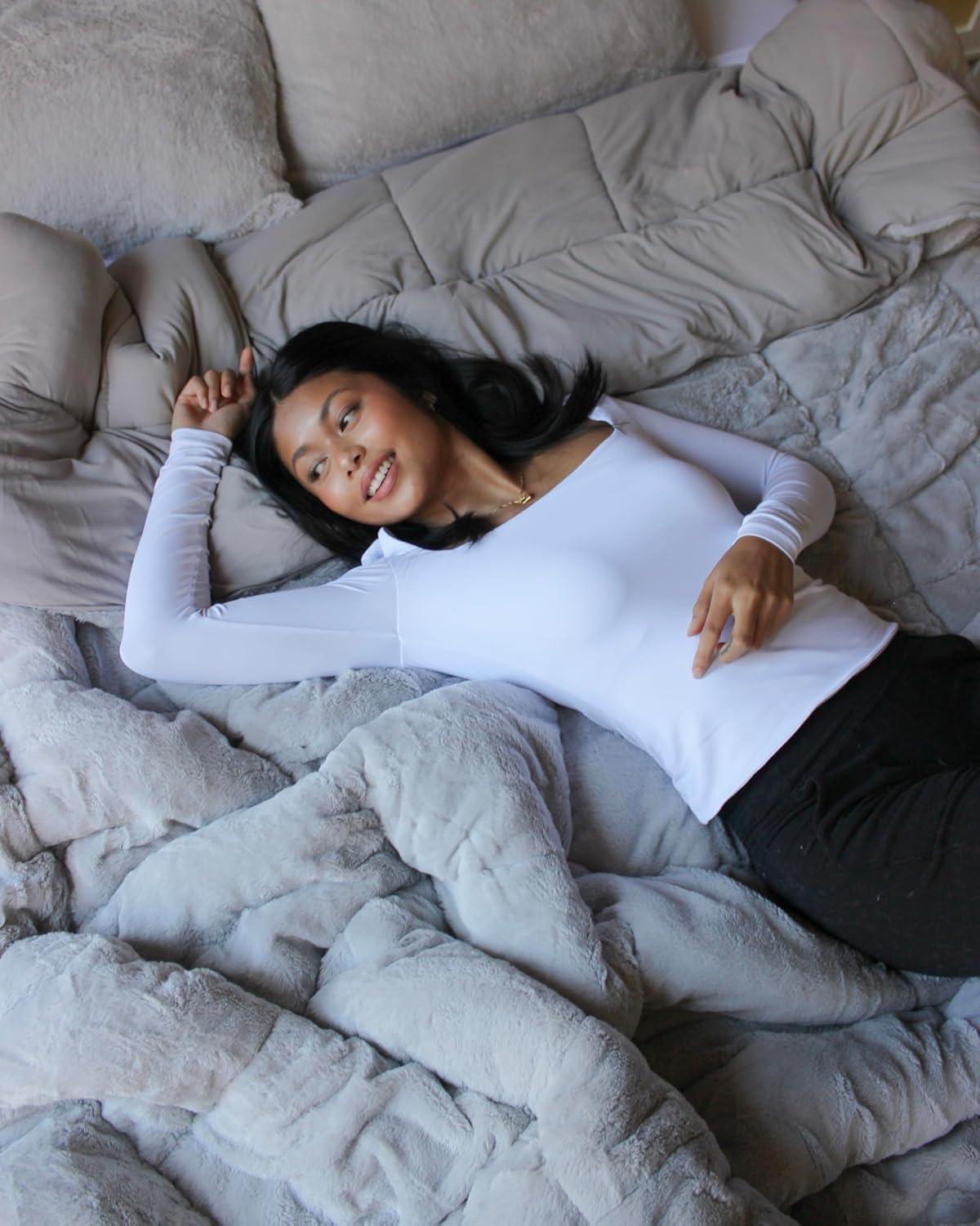 Coma Inducer Are You Kidding Bare - ® Oversized Comforter - Antarctica Grey King Adult