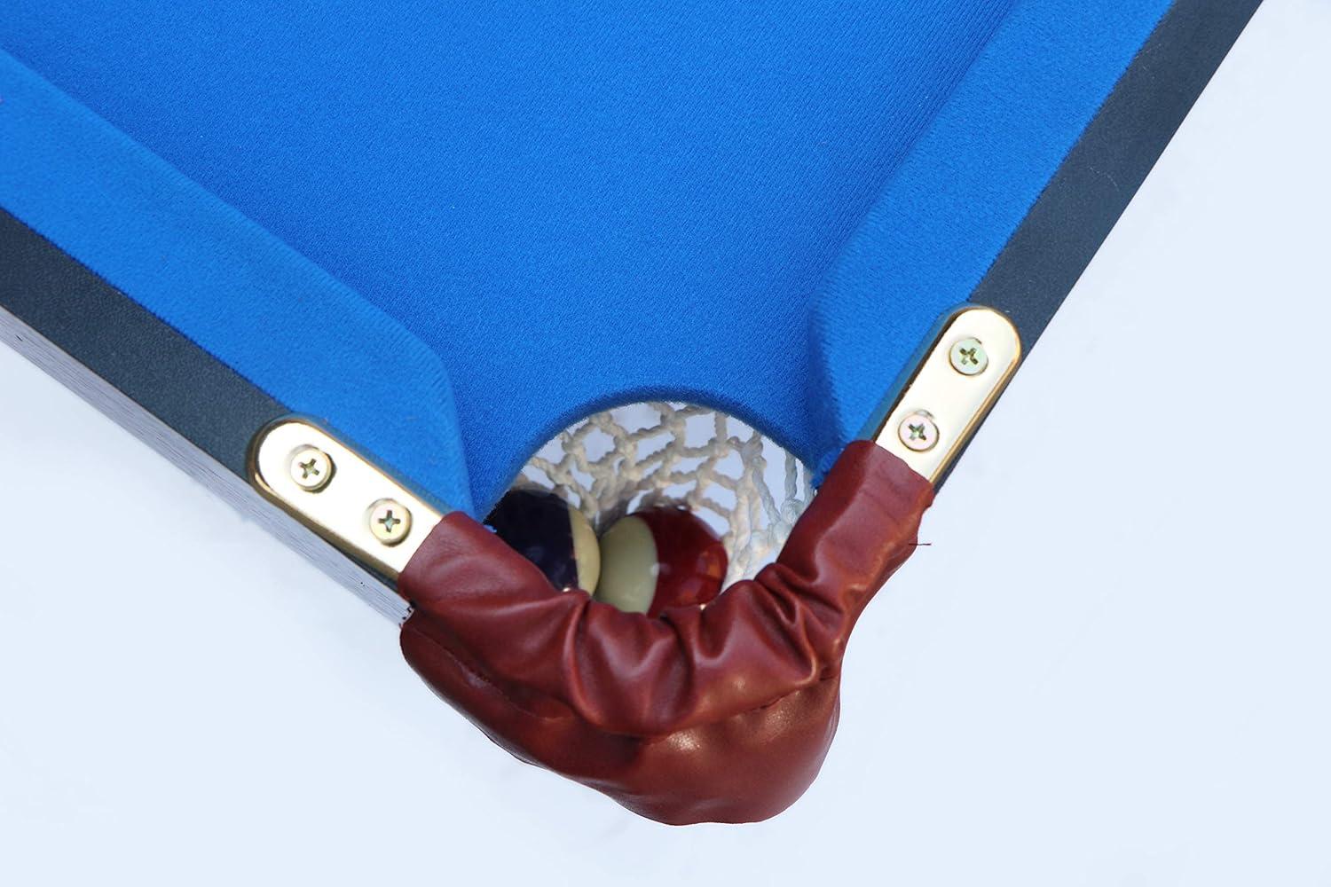 RACK Crux 55" Folding Classic Billiard Pool Table Multi Player Game, Blue