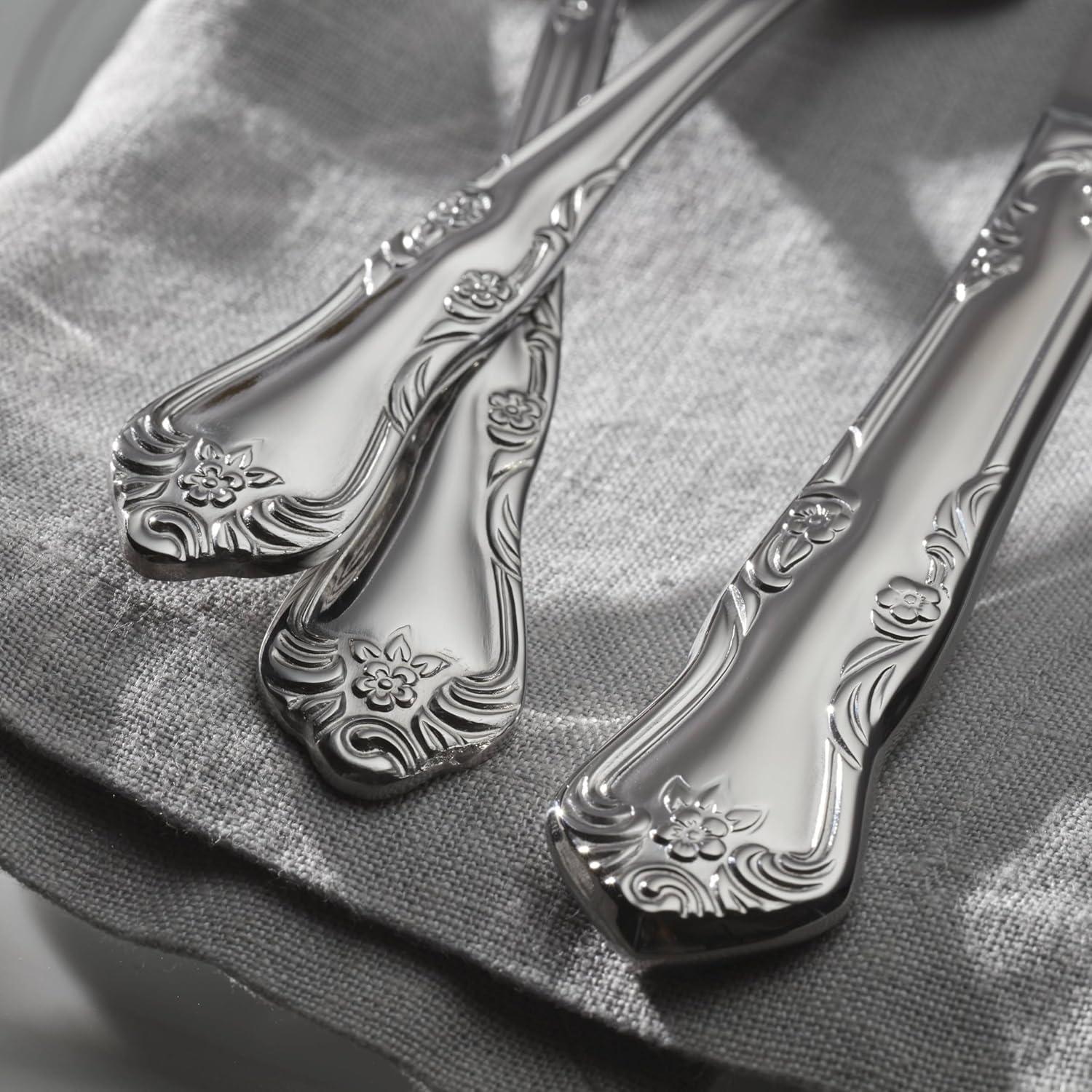 Oneida Oneida Azalea 45 Piece Everyday Flatware Set, Service For 8