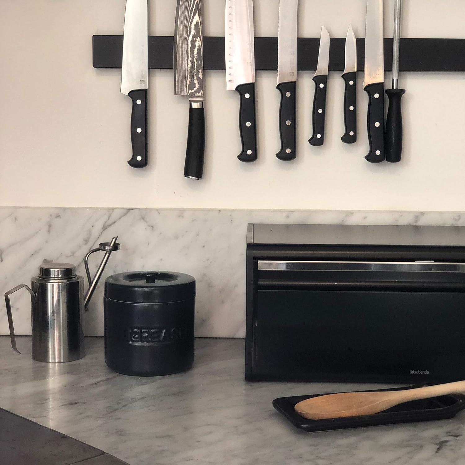 Fox Run Grease Container, Matte Black Ceramic, 4 cup capacity