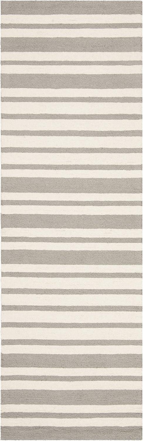 Safavieh Kids Barcode SFK917 Hand Tufted Indoor Runner Rug - Grey/Multi - 2'6"x8' - Safavieh