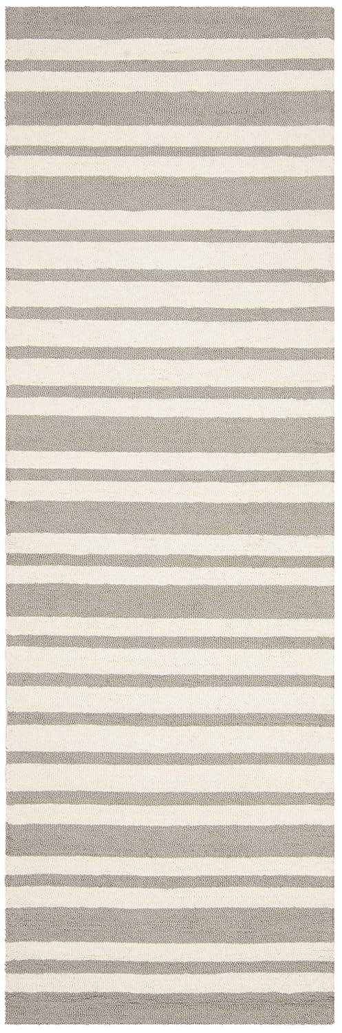 Safavieh Kids Barcode SFK917 Hand Tufted Indoor Runner Rug - Grey/Multi - 2'6"x8' - Safavieh