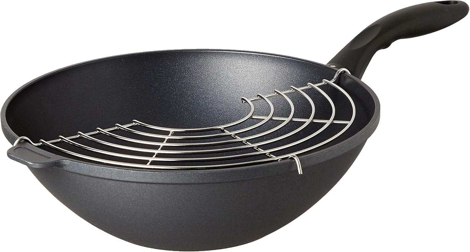 Swiss Diamond Swiss Diamond Non-Stick Cast Aluminum Wok with Lid
