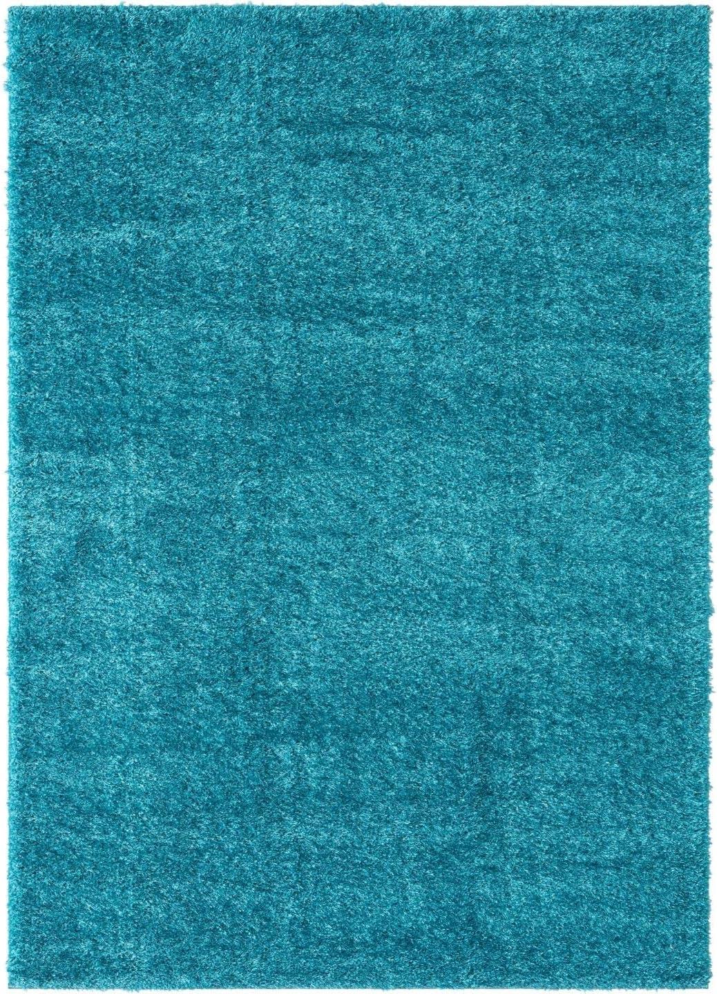 Luxe Weavers Plush Collection  Modern Shag Solid Area Rug