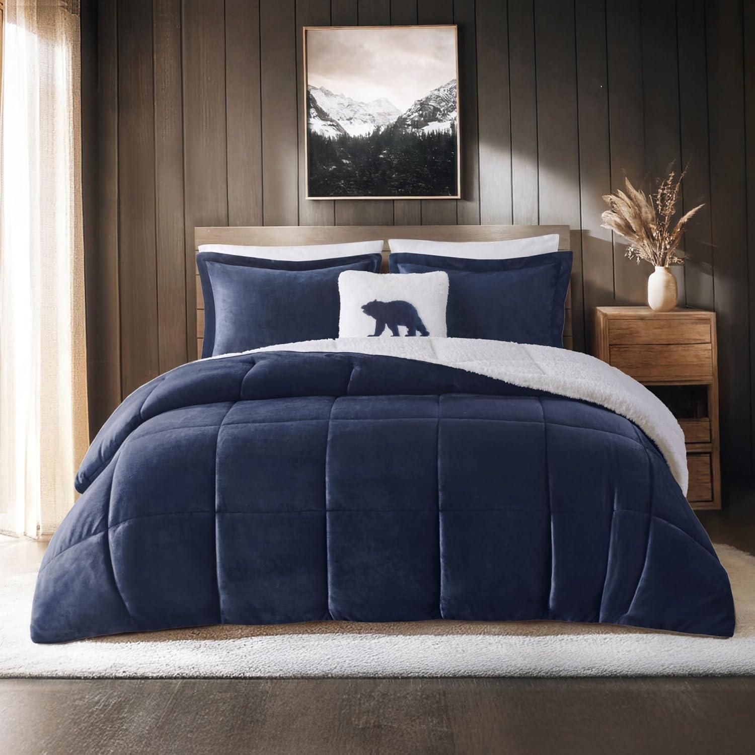 Woolrich Woolrich Alton Plush to Sherpa Down Alternative Comforter Set