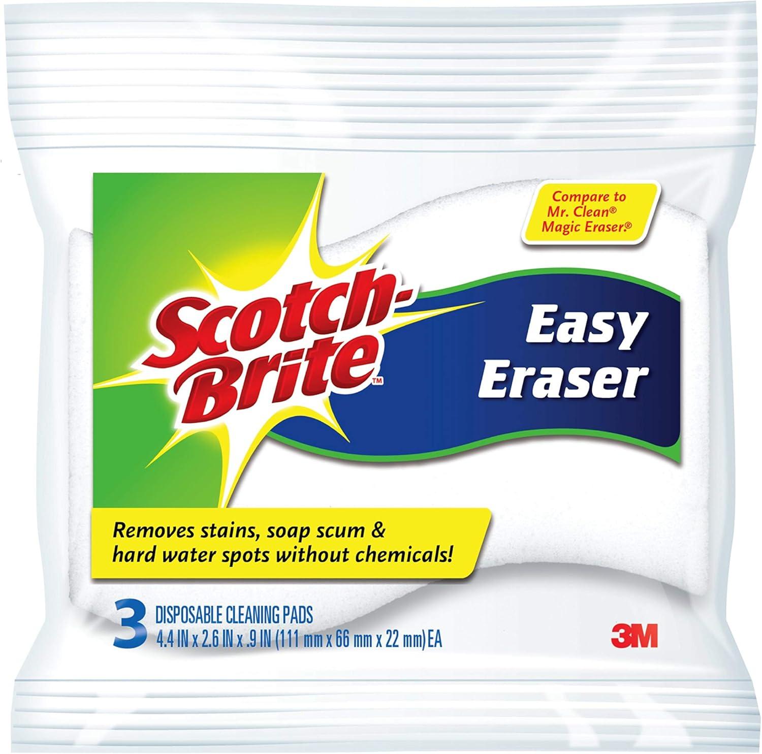 Scotch-Brite Easy Eraser, 3 Disposable Pads