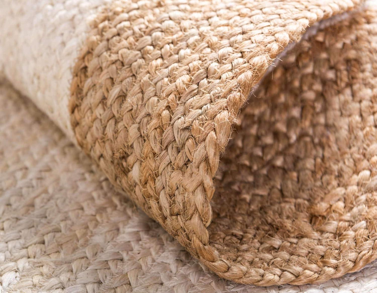 Whittlesey Natural Fiber Hand Woven Jute Solid Color Rug