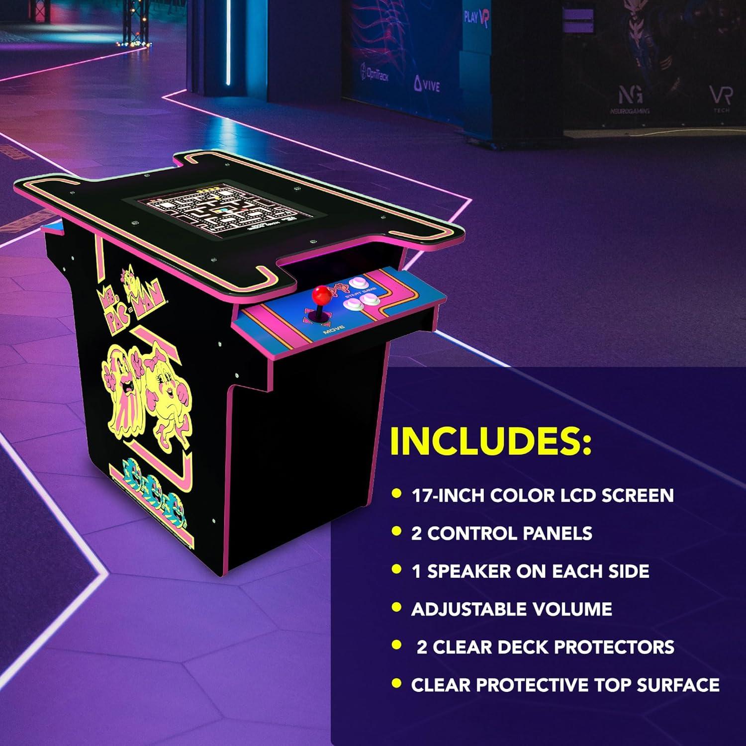 Arcade 1Up Arcade1Up Ms. Pac-Man 40th Anniversary Head-to-Head Black Series Edition Table