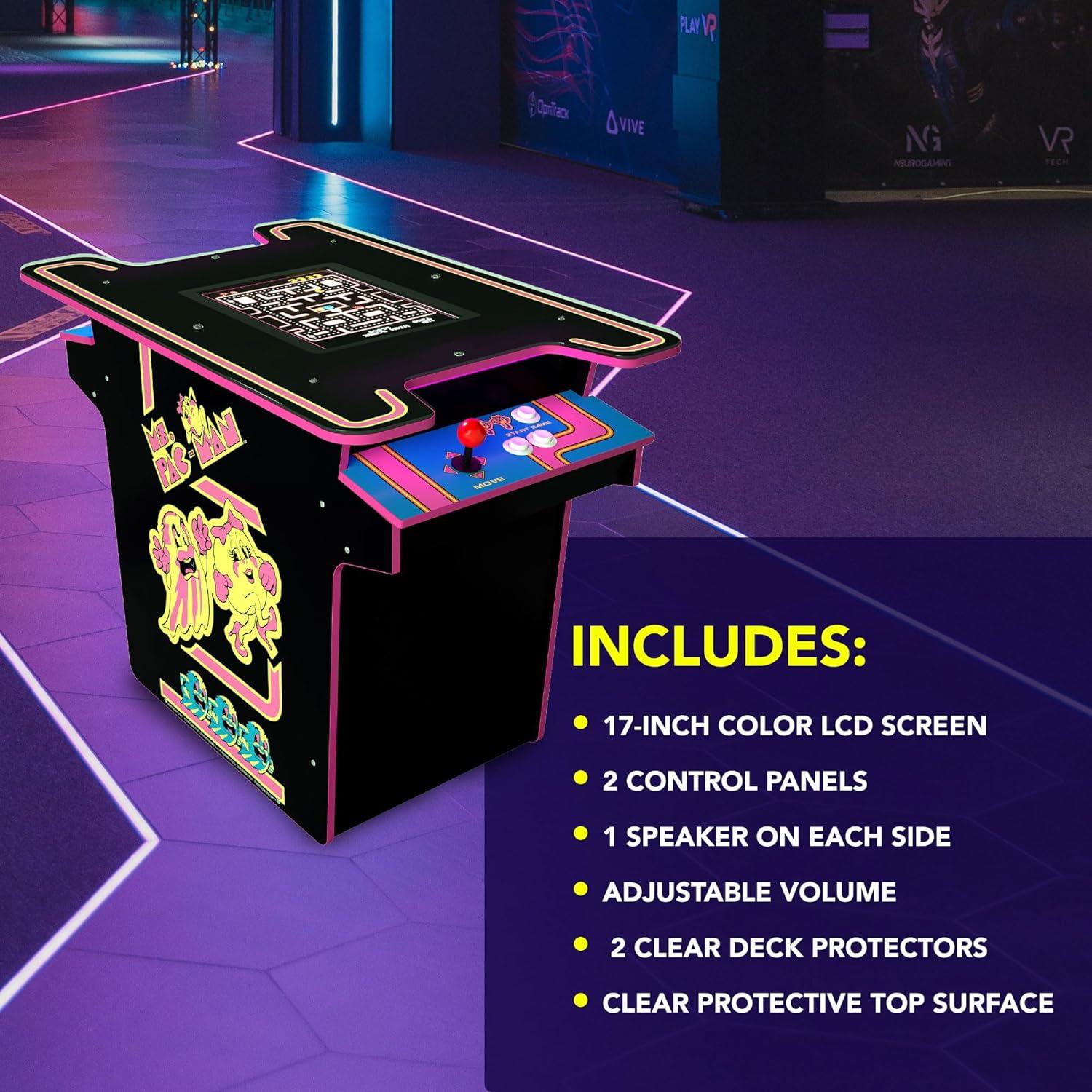 Arcade 1Up Arcade1Up Ms. Pac-Man 40th Anniversary Head-to-Head Black Series Edition Table