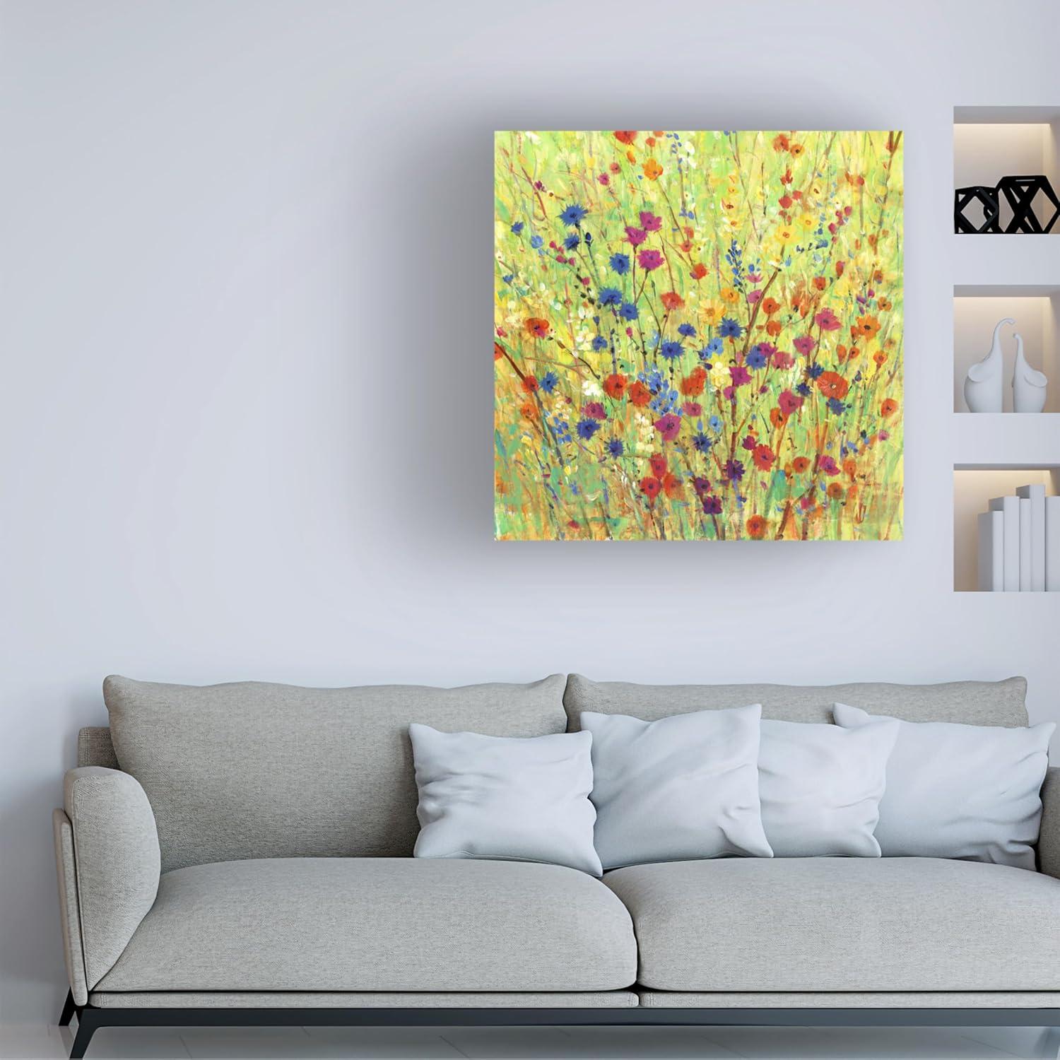 Tim OToole 'Wildflower Patch I' Canvas Art